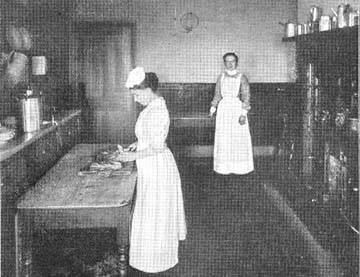 Knowledge about cooking, kitchen hygiene and food preservation were well respected and essential parts of a matron's work. Her job involved many different areas of expertise, from budgeting the Home's finances to practical skills in laundry and housework.
