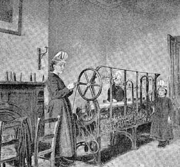 St Chad's Home trained its girls in commercial knitting and many moved on to work in local textile factories - of which there were many at the time.