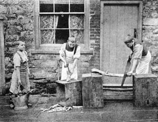 Every morning before they went to school, the boys of St Hugh's would carry out their household chores. 
