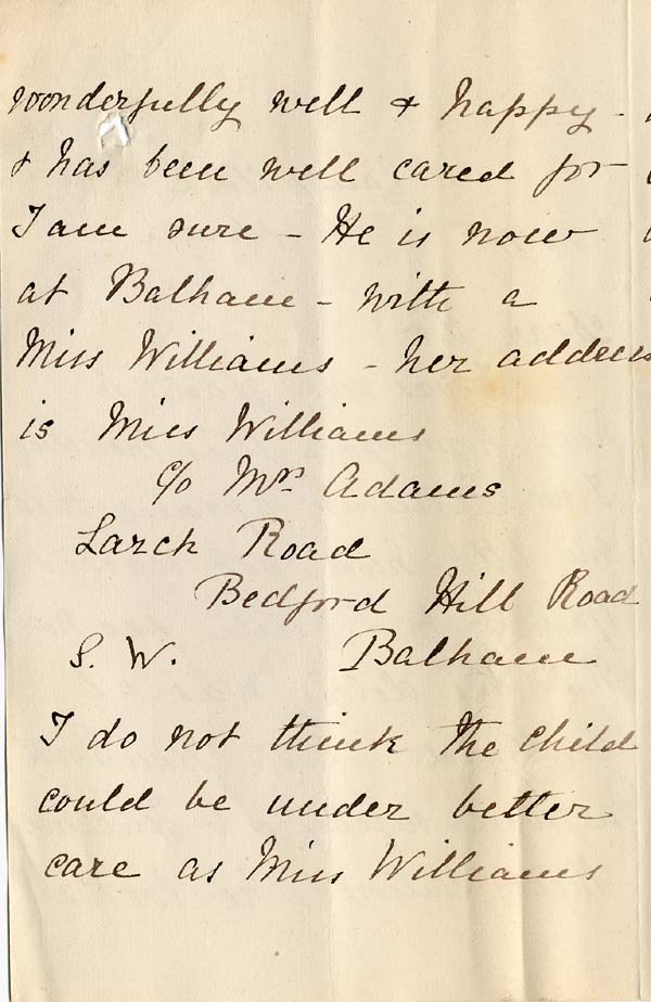 Large size image of Case 2 3. Letter from Miss S.  c. 17 October 1882
 page 2