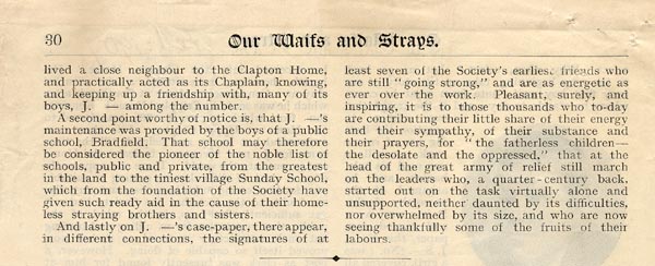 Large size image of Case 2 14. 'A very old boy', Our Waifs and Strays magazine,  February 1907, pp 28 - 30
 page 2