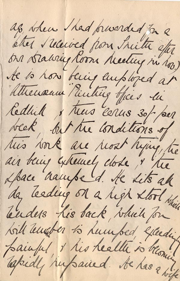 Large size image of Case 2 17. Letter from Mrs Hull  14 March 1907
 page 2