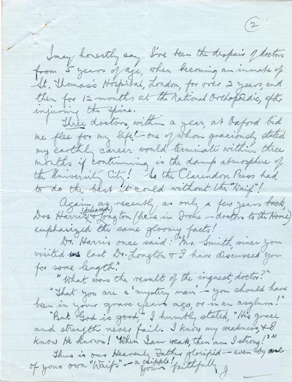 Large size image of Case 2 26. Letter from J.  6 October 1929
 page 2