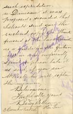 Image of Case 2 10. Letter from Mr McLaine Hon. Sec. of Boys Receiving House for the London Diocese  16 January 1887
 page 4