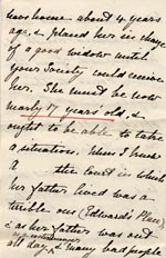 Image of Case 175 2. Letter from Miss H.  22 July 1887
 page 4