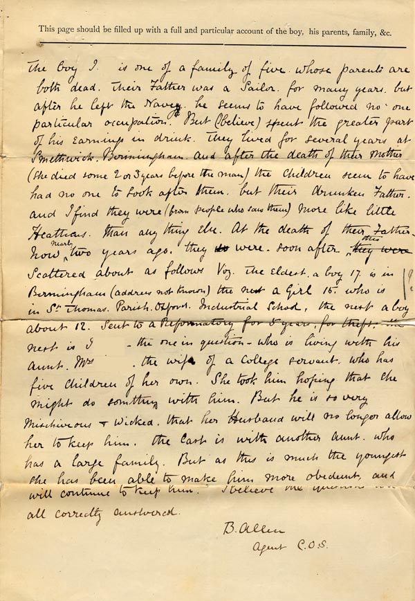 Large size image of Case 176 1. Application to Waifs and Strays' Society 16 April 1883
 page 3
