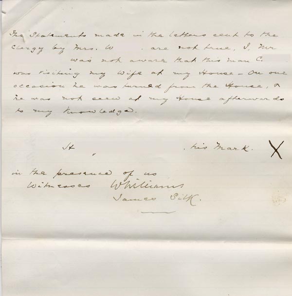 Large size image of Case 186 4. Statement by H's father 17 November 1884
 page 2