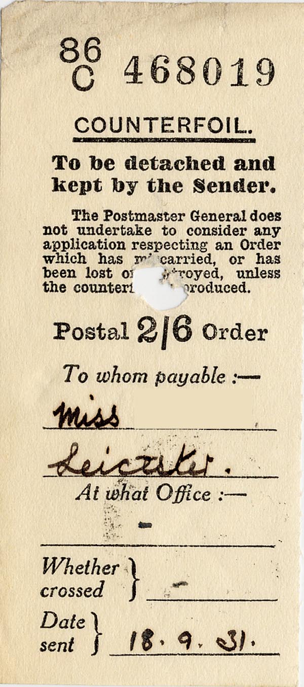 Large size image of Case 189 24. Letter from Miss H. 18 September 1931
 page 2