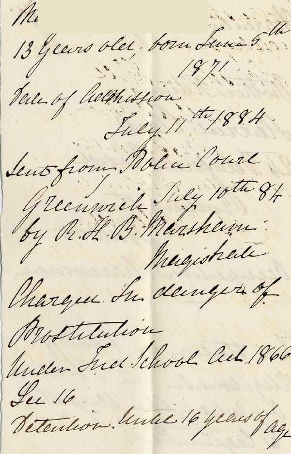 Large size image of Case 342 3. Note of proceedings and verdict  July 1884
 page 2