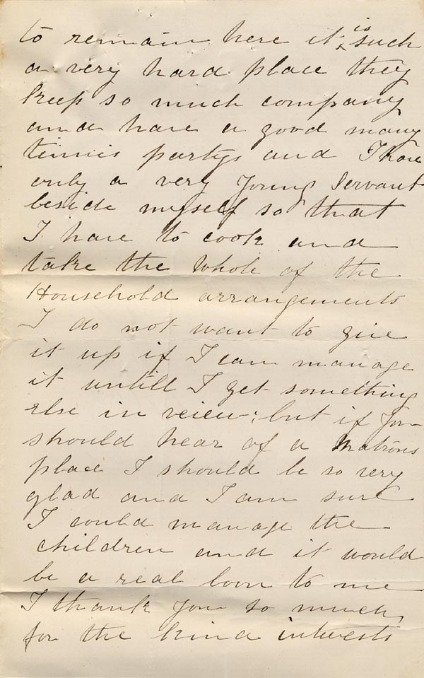Large size image of Case 485 4. Letter from H's mother  13 May 1885
 page 2