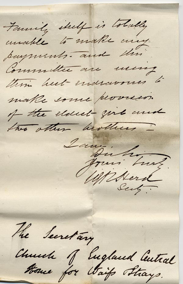 Large size image of Case 517 2. Letter accompanying application form  3 March 1885
 page 2