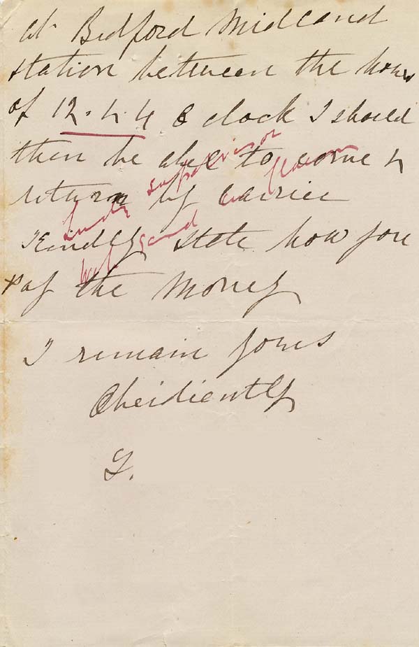 Large size image of Case 749 2. Letter from Miss T. proposed foster mother for A.  11 August 1886
 page 2