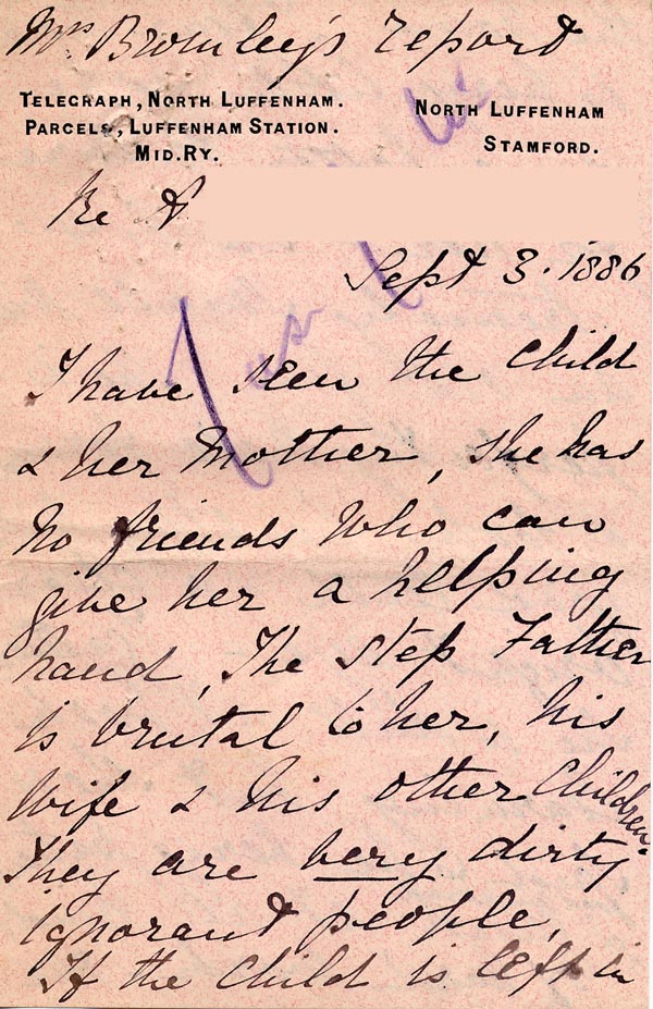 Large size image of Case 795 2. Report on A's circumstances and character  3 September 1886
 page 1