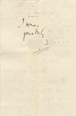 Image of Case 941 3. Letter from Revd S. returning completed papers  23 February 1887
 page 2