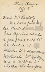 Image of Case 941 9. Letter from the Hemel Hempstead Home about the possibility of finding a new situation for A.  8 September [1890]
 page 1