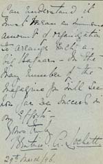 Image of Case 941 27. Letter from Beatrice Lockett in Liverpool.  This may have been misfiled, it does not seem to belong to this case  29 March 1896
 page 3