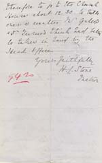 Image of Case 941 29. Letter from Hemel Hempstead arranging a meeting with Revd Edward Rudolf at Church House  5 August 1896
 page 2