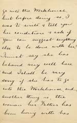 Image of Case 942 13. Letter from the Female Mission, Greenwich giving details of A's plight  8 June 1894
 page 3