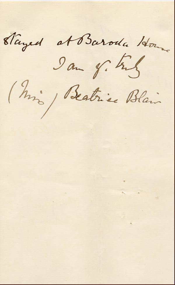 Large size image of Case 1024 9. Letter from Miss Blair  27 May 1887
 page 3