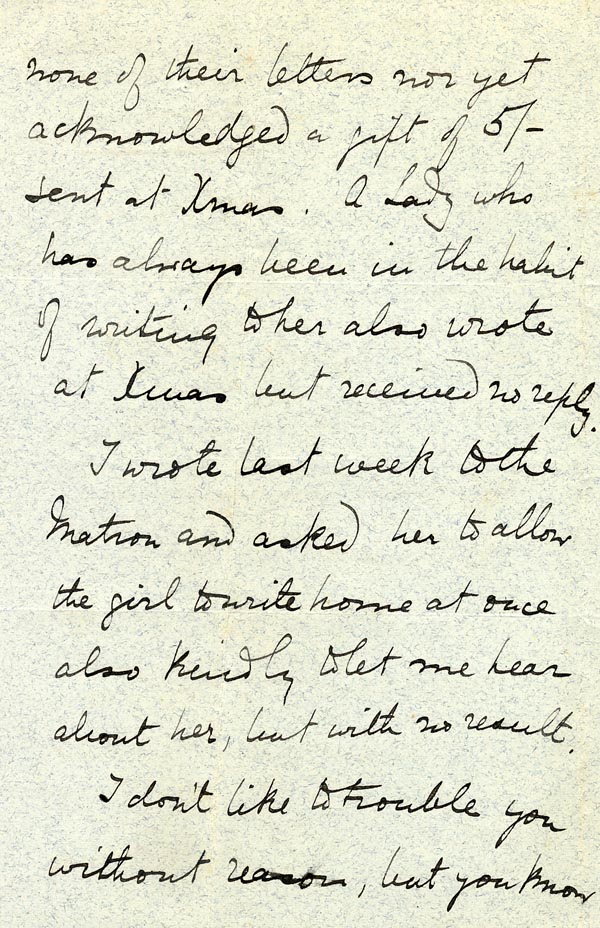 Large size image of Case 1106 8. Letter from the Barnes Ladies Association 31 March 1892
 page 2