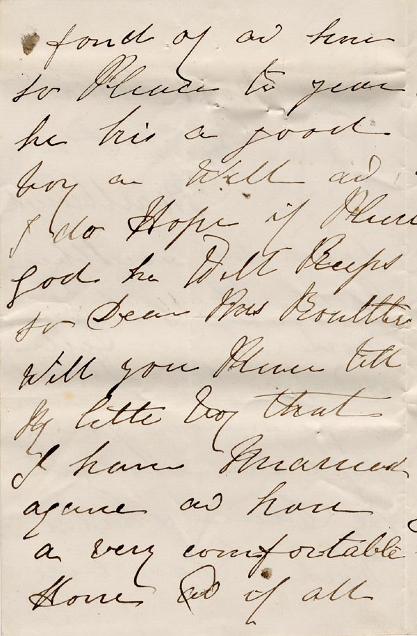 Large size image of Case 1109 2. Letter from E. to Mrs B., Frome home c.1887
 page 2