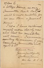 Image of Case 1138 3. Letter to Mrs C. Jonas, Barnes Ladies Association 27 March 1887
 page 4