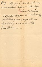 Image of Case 1138 5. Letter from Mrs C. Jonas, Barnes Ladies Association 14 September 1887
 page 3
