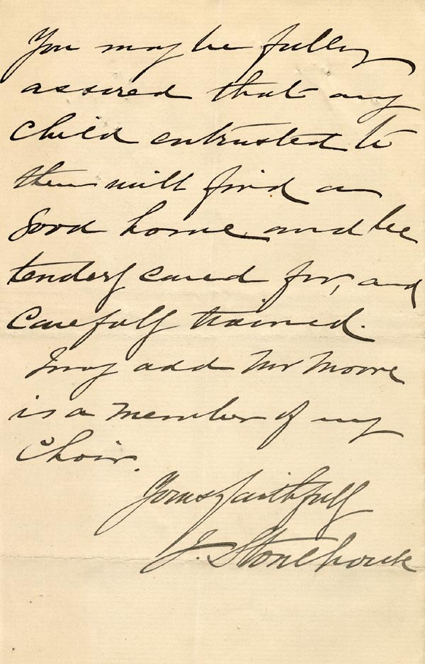 Large size image of Case 1214 8. A character reference for adoptive father  25 February 1888
 page 2