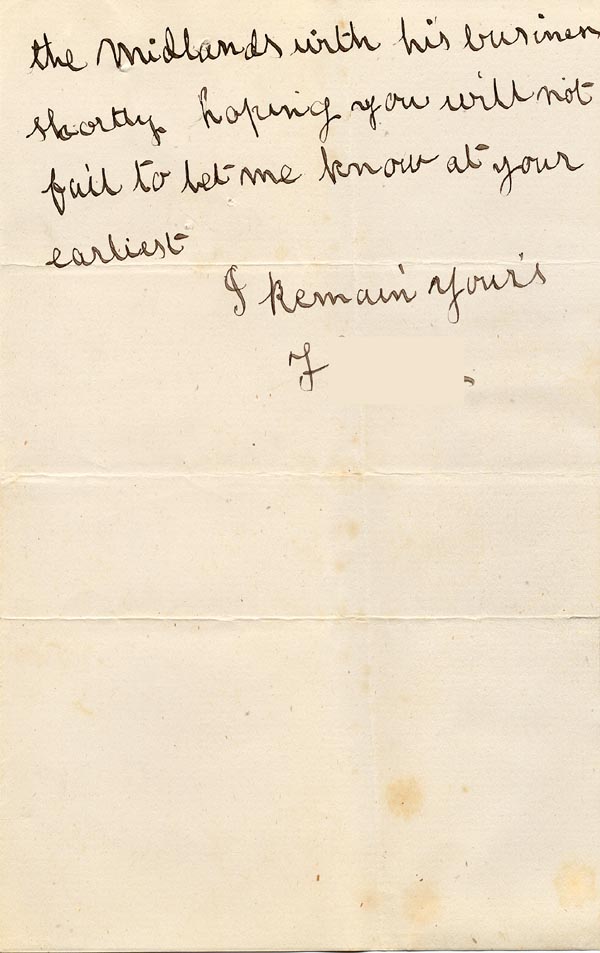 Large size image of Case 1214 21. Letter from A's brother 2 February 1889
 page 2