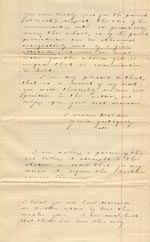 Image of Case 1214 16. Letter from adoptive father  c. 23 August 1888
 page 3