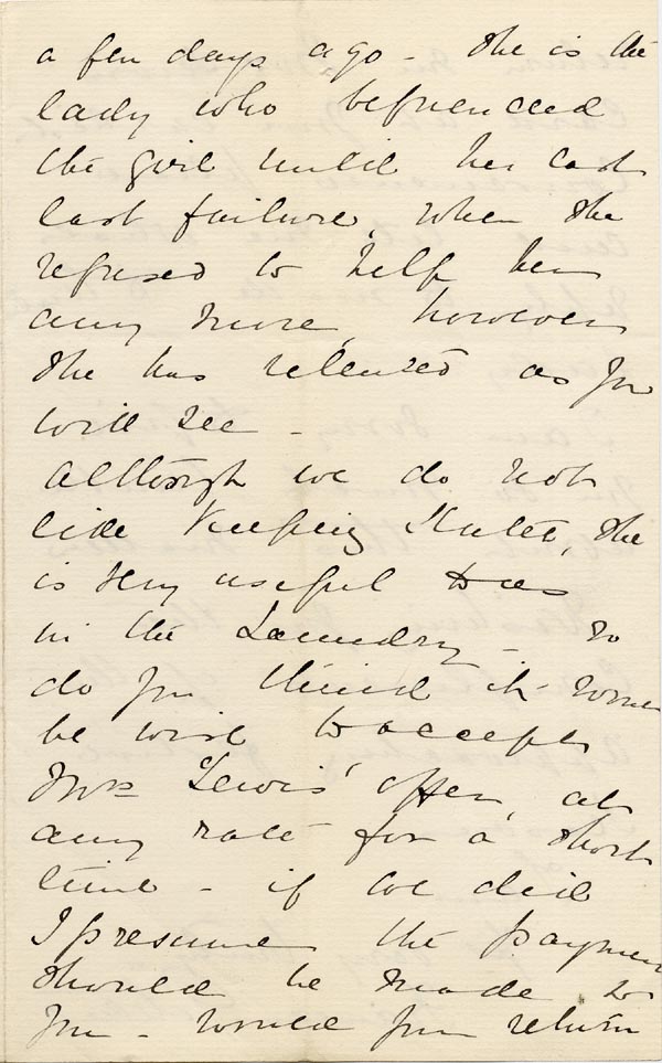 Large size image of Case 1269 7. Letter from Fareham 13 December 1890
 page 2