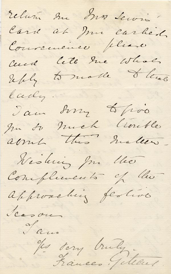 Large size image of Case 1269 7. Letter from Fareham 13 December 1890
 page 3