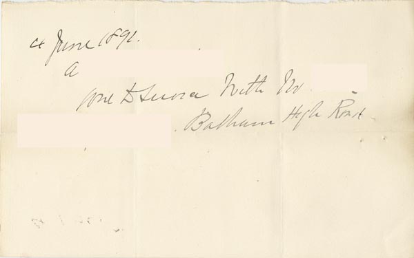 Large size image of Case 1269 10. Note 4 June 1891
 page 1