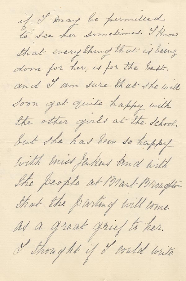 Large size image of Case 1294 3. Letter from E's paternal grandmother 27 March 1890
 page 2