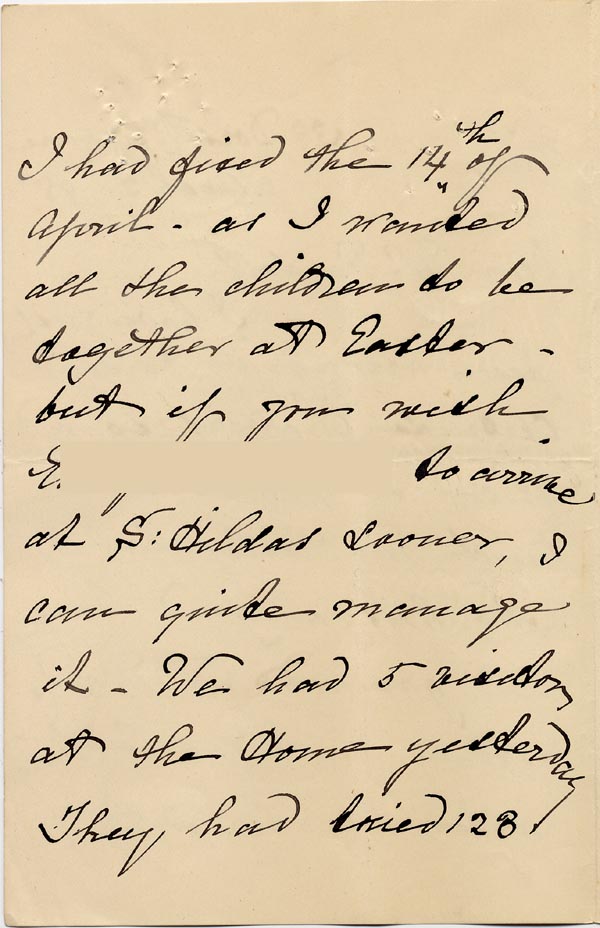 Large size image of Case 1294 17. Letter from E.E. Maingay, Hon. Sec. to Revd Edward Rudolf  2 March 1898
 page 2
