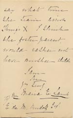 Image of Case 1294 20. Letter from Miss Lamb, Guildford Home to Revd Edward Rudolf  13 April 1898
 page 3