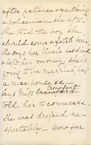 Large size image of Case 2258 4. Letter from Miss Cholmeley 15 March 1892
 page 2
