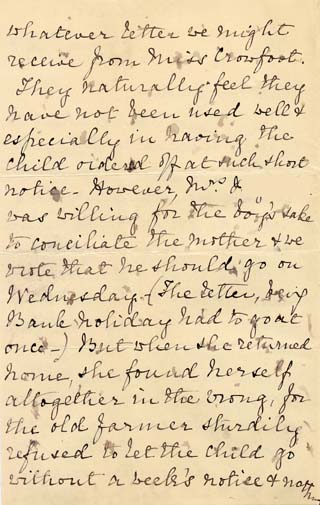 Large size image of Case 2258 7. Letter from Miss Fell  18 April 1892
 page 2