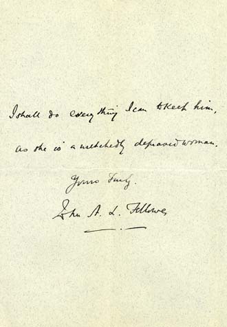 Large size image of Case 2258 13. Letter from Bunwell Rectory 11 October 1897
 page 2