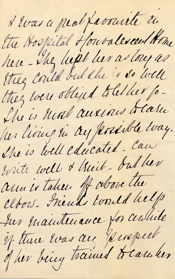 Large size image of Case 2434 2. Letter from Miss D. 19 April 1890
 page 2