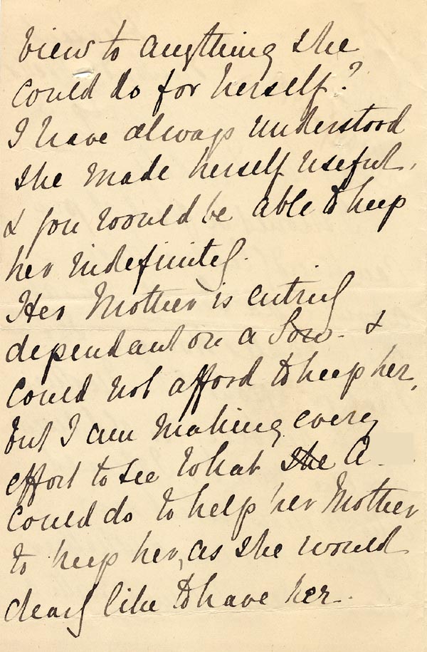 Large size image of Case 2434 8. Letter from Miss D. 3 April 1894
 page 2