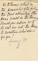 Image of Case 2434 3. Letter from Miss D. c. 23 April 1890
 page 3