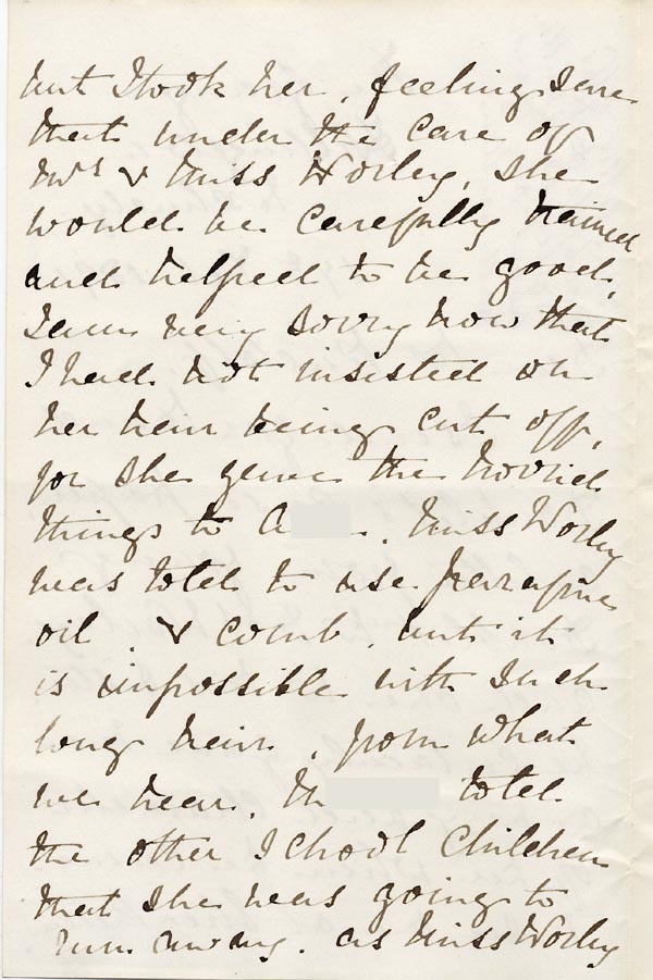 Large size image of Case 2716 7. Letter from Mrs Fenton 17 February 1891
 page 2
