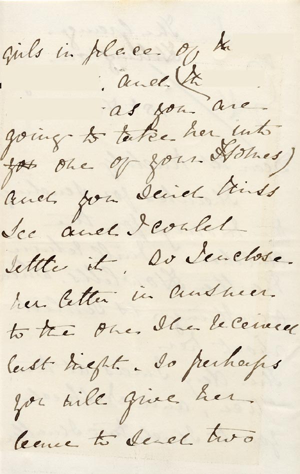 Large size image of Case 2716 9. Letter from Mrs Fenton 18 February 1891
 page 2
