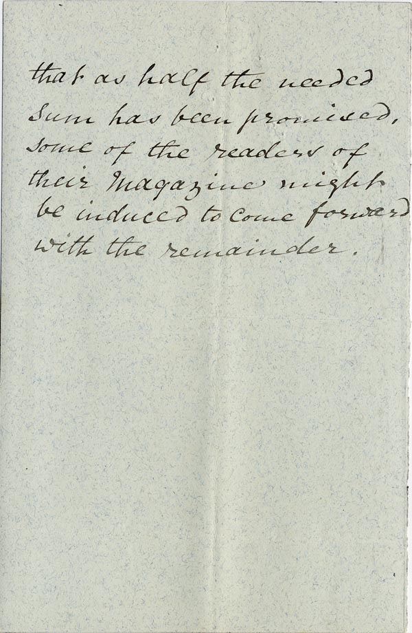 Large size image of Case 2835 2. Letter from Lady Gale 19 May 1891
 page 2