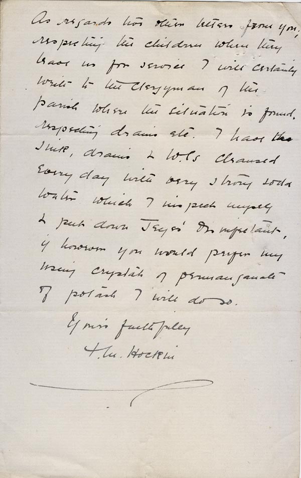 Large size image of Case 3271 5. Letter from Home of the Good Shepherd to Edward Rudolf  4 April 1896
 page 2