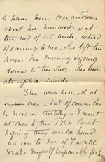 Image of Case 3271 8. Letter from F's employer, Miss G. Scott to Edward Rudolf  13 January 1897
 page 3