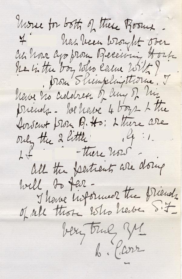 Large size image of Case 3303 6. Letter from the Byfleet Home 1 April 1899
 page 2