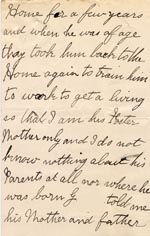 Image of Case 3303 11. Letter from Mrs S. to the Cornwall Coastguard c. 1 December 1902
 page 2