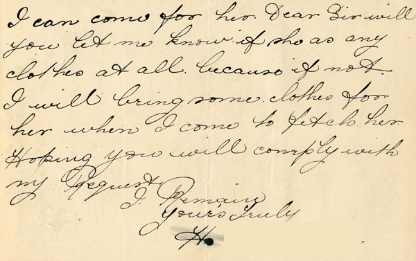 Large size image of Case 3574 7. Letter from S's father c. May 1896
 page 3